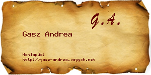 Gasz Andrea névjegykártya