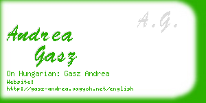 andrea gasz business card